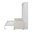 Lit escamotable double pleine grandeur avec coussin-412783793