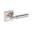 La Conner Privacy Lever with Stepped Square Rose in Matte Black-2085261905