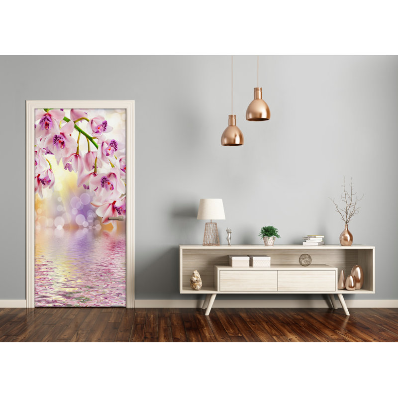 Orchideenen Door Decal