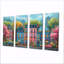 Ensemble de décoration murale rose Toronto Cityscape View III - City Toronto-204039275