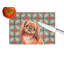 Red Pekingese Christmas PoinsettIas Glass Cutting Board