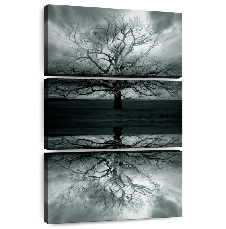 Haunted Tree Reflection, 65" H x 42" W