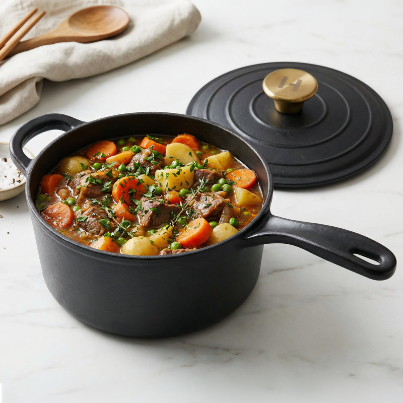1.9 qt. Cast Iron Saucepan
