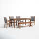 Fleur 76'' Rectangular 7 - Person Outdoor Dining Set