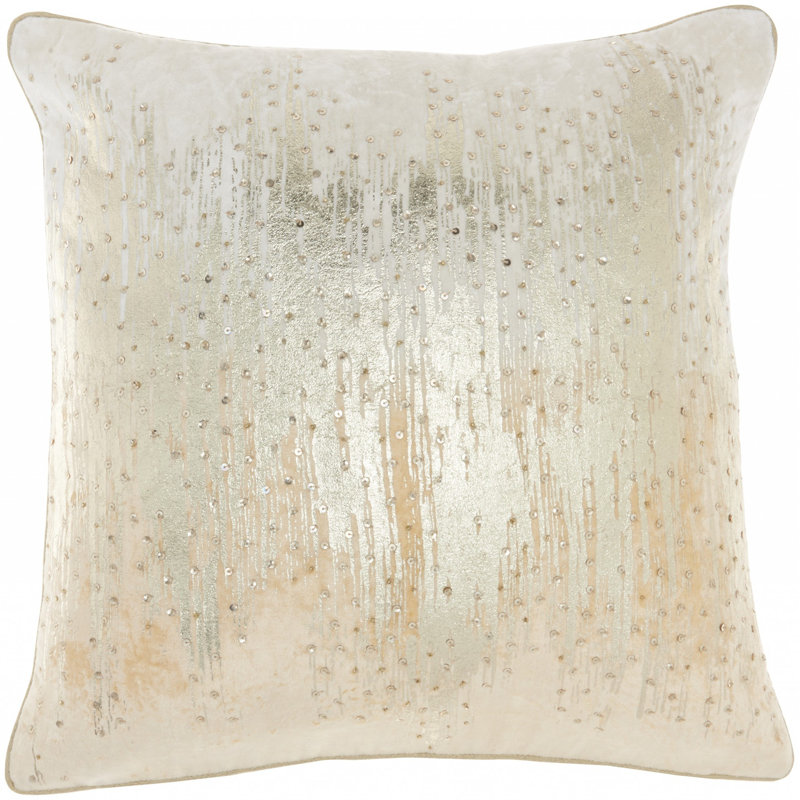 Ombre Throw Pillow, Cream