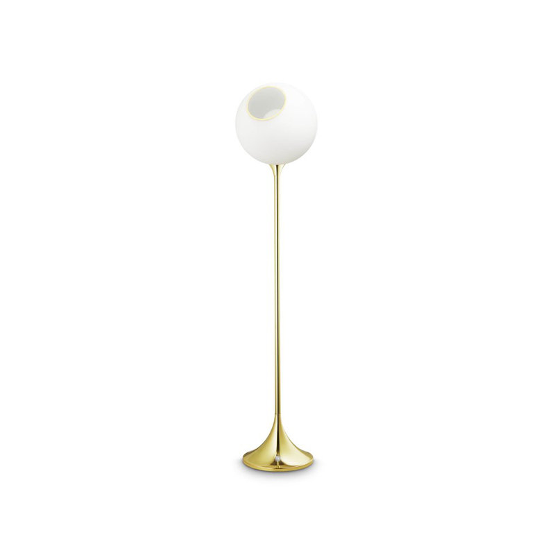Ballroom Floor Lamp, Gold, Blue Sky