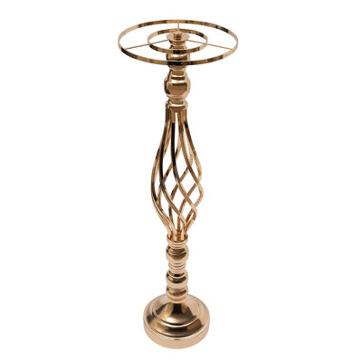 6PCS Support à fleurs en cristal, route de mariage, grands porte-fleurs, centre de table, vase en cristal en métal pour tables de réception, fournitures de mariage 