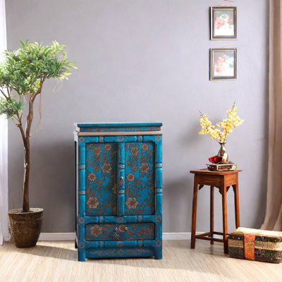 Armoire de véranda rétro en bois massif