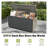 160 Gallon Large Resin Deck Box, Heavy-Duty Waterproof Outdoor Storage Chest with Hydraulic Lift & Lockable Lid for Patio Furniture, Pool Supplies & Garden Tools-125986016