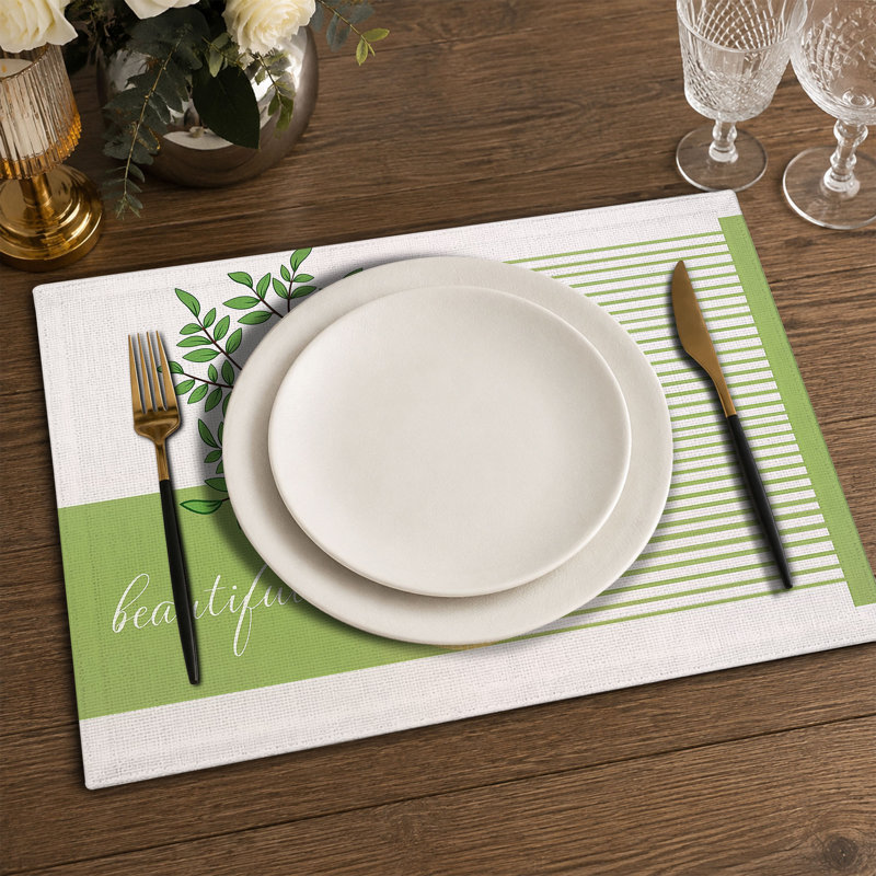Rectangle Polyester Dining Table Placemat