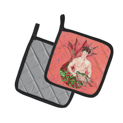 Caroline's Treasures Merman Polyester Potholder