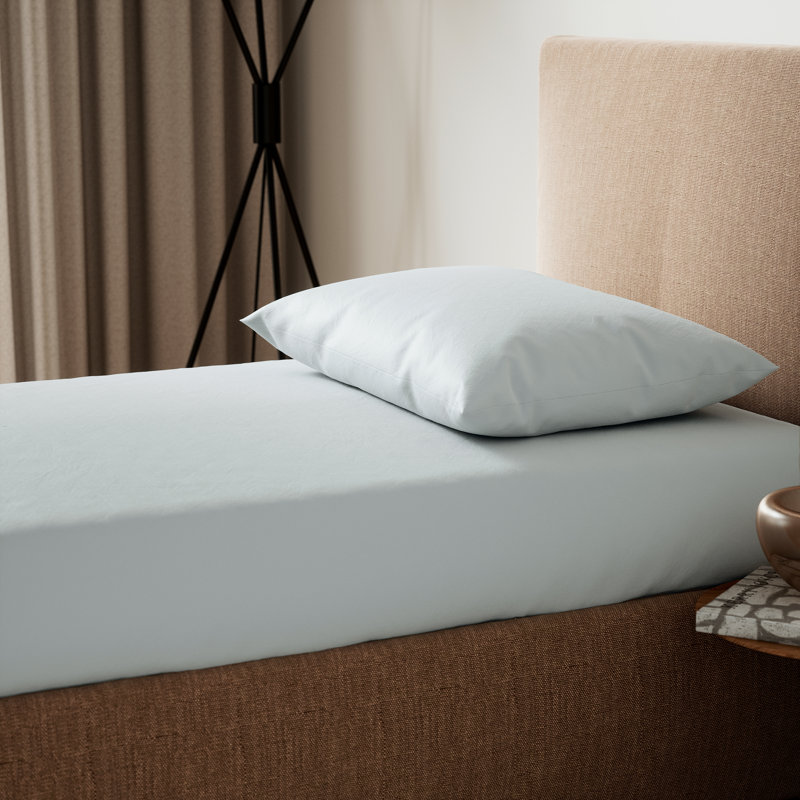 200 Thread Count Cotton Sheet & Pillowcase Set, Kingsize (5'), Grey