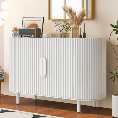 48" Console Table Entryway Sideboard for Hallway Living Room with Adjustable Shelves