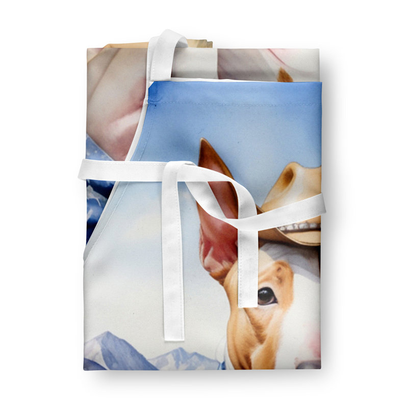 Tablier de bienvenue Bull Terrier Cowboy