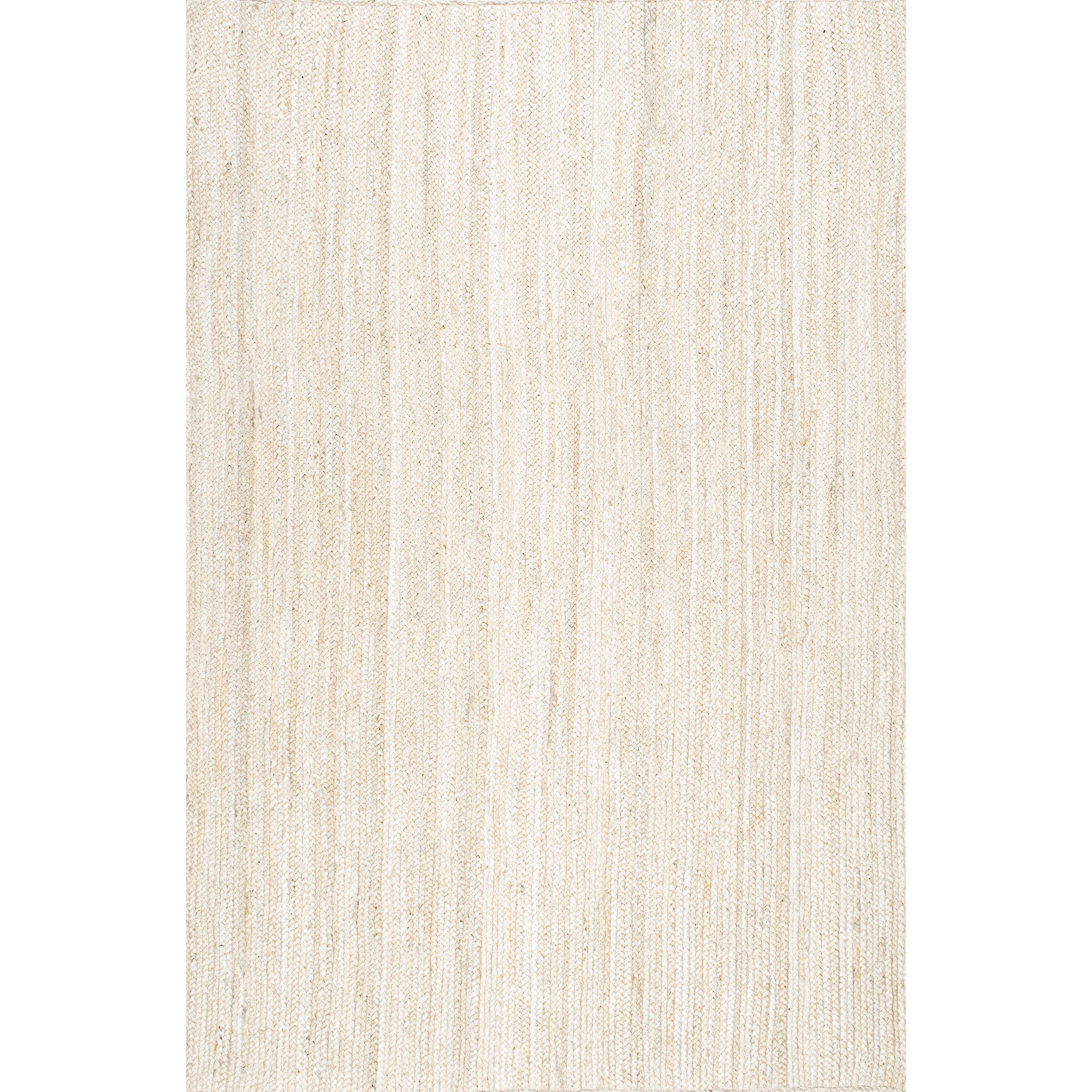 Cruise Handmade Braided Jute Area Rug in Off White