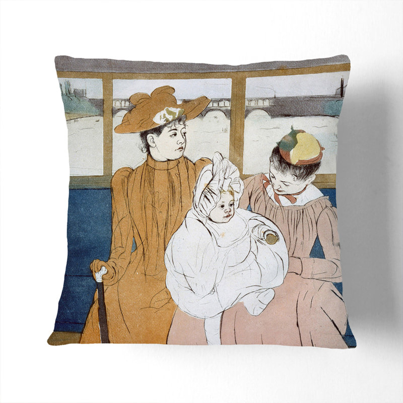 Square Cushion, 40cm H x 40cm W x 15cm D, White