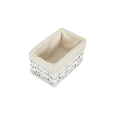 Wicker Lined Scandi Style Storage Basket