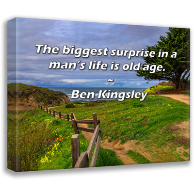 Artsy Quote By Ben Kingsley Gallery Wrapped Canvas