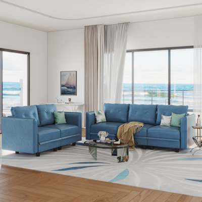 Canapé modulaire avec rangement 2 pièces Zendajas