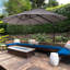 Brezhoneg 270 cm W X 440 cm D Rectangular Market Parasol with Crank Lift-608051776