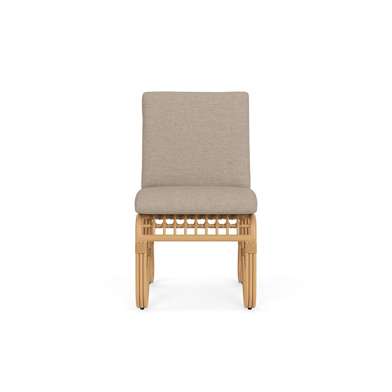 Riviera Outdoor Dining Side Chair, Demo Oatmeal