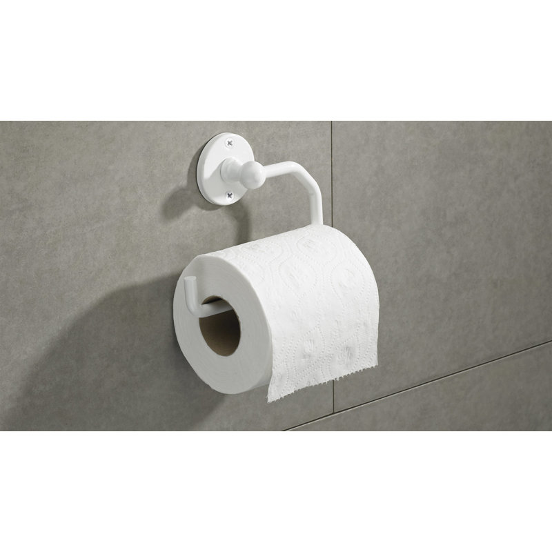 Porte-papier hygiénique mural Euro, Blanc