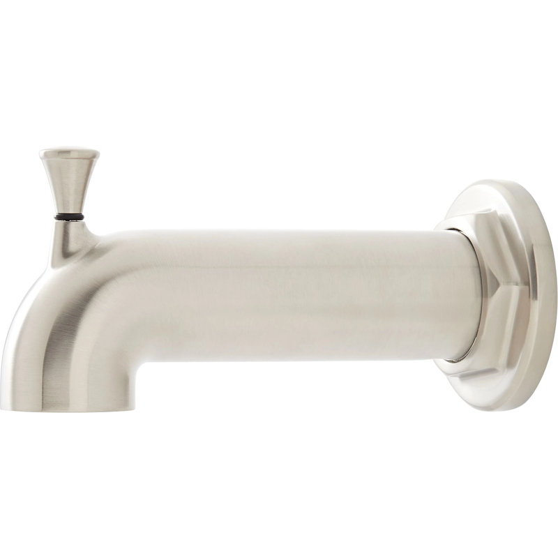 Gunther Tub Spout With Diverter - Brushed Nickel, Brushed Nickel