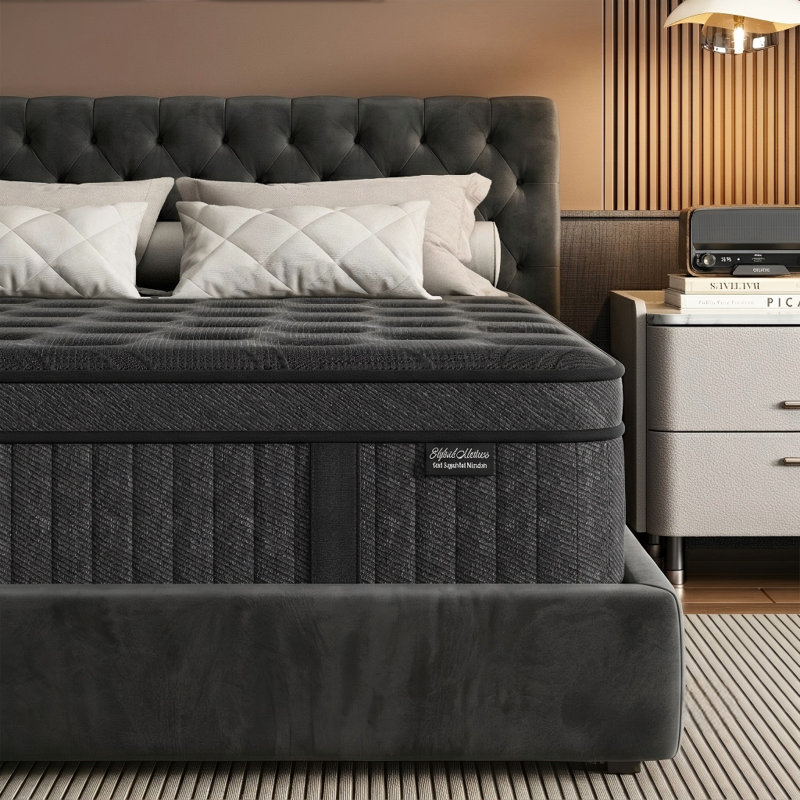 10" Medium Firm Cooling Gel Memory Foam Hybrid Mattress in a Box, Twin, 10"