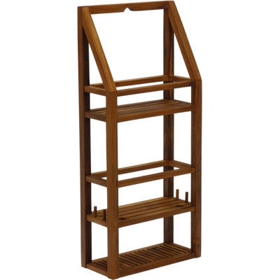  Moa Rectangular Teak Shower Organizer