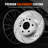 Drilled Slotted Front Brake Rotors Pads Kit for Chevy Traverse GMC Acadia