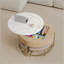 Table basse à plateau relevable en MDF avec rangement et 3 repose-pieds - Conception moderne peu encombrante pour le salon-1711124617