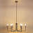 Chandelier 6 Light Industrial Style-177187724