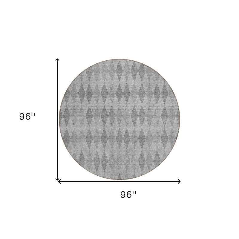 Tapis d'intérieur rond 8 po