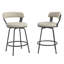 Tabouret de bar et de comptoir pivotant à dossier bas Kipton-1877053407-1854992590