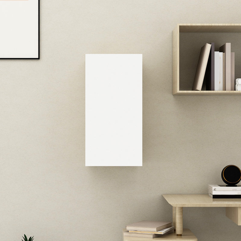60cm H Media Cabinet, Sonoma Oak/White