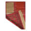 Tapis Quchan en soie noué à la main double face 2 pi 4 po x 3 pi 4 po