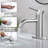Modern Single-handle Bathroom Faucet with Drain Assembly-100810875