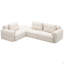 Canapé modulaire modulaire avec méridienne, structure en mousse-1340513395