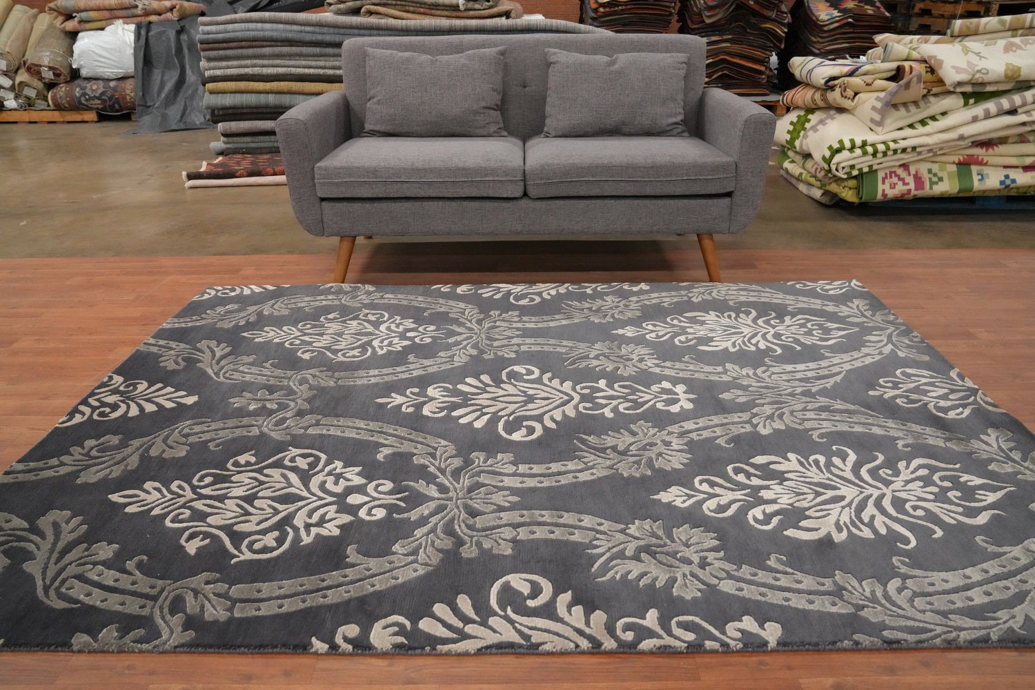 Isabelline Luxurious Nepalese Area Rug 6x8 with Intricate Damask ...
