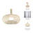 Modern Metal and Aluminum Vase with Oval Cutout and Textured Circular Ridge Design - Sleek Sculptural Accent with Contemporary Geometric Shape and Distinctive Open Center Detailing-748613221