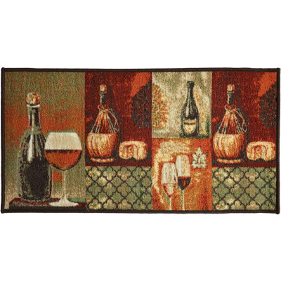 Tapis de cuisine fromage et vin