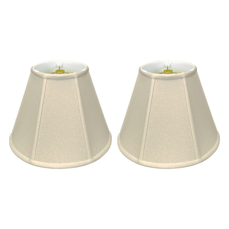 Abat-jour cloche en lin (araignée), Lin beige, H 12,25 po x l 16 po x P 9 po