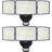 100W Led Security Lights With Motion Sensor, 9000Lm Super Bright Outdoor Floodlight, Ip65 Waterproof Hardwired Exterior Light For Garage Yard Driveway