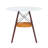 Circular Dining Table with Vacuum Formed Top and Suspended Woven Storage Basket-529059752