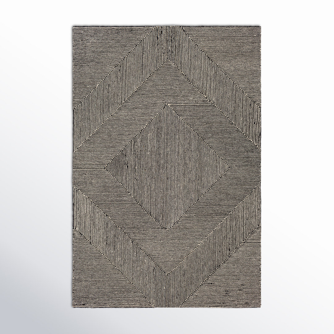 Peeta Hand Tufted Wool Geometric Indoor Rug AllModern Rug 