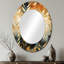 Décoration miroir doré à chevrons dorés Goldern-1168404509