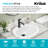 KRAUS Elavo. Oval Porcelain Ceramic Self-Rimming Drop In Bathroom Sink In White With Overflow Drain, KCT-101