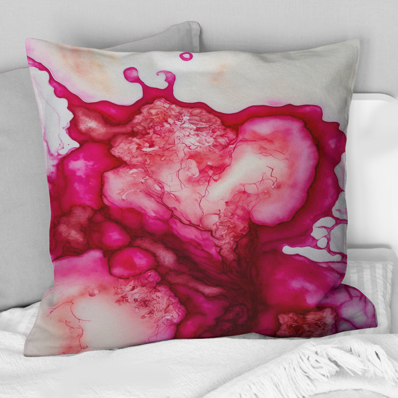 Coussin décoratif Eruption Of Raspberry Blush Joy IV - Abstract