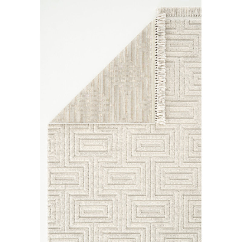 Reyanne Geometric Machine Made Indoor / Outdoor Area Rug, Runner 80 x 250cm