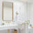 Eitzen Rectangle Wall Mirror High-Strength Tempered Glass and  Stainless Steels Framed Wall Mirror Accent Mirror-214045590-216028334
